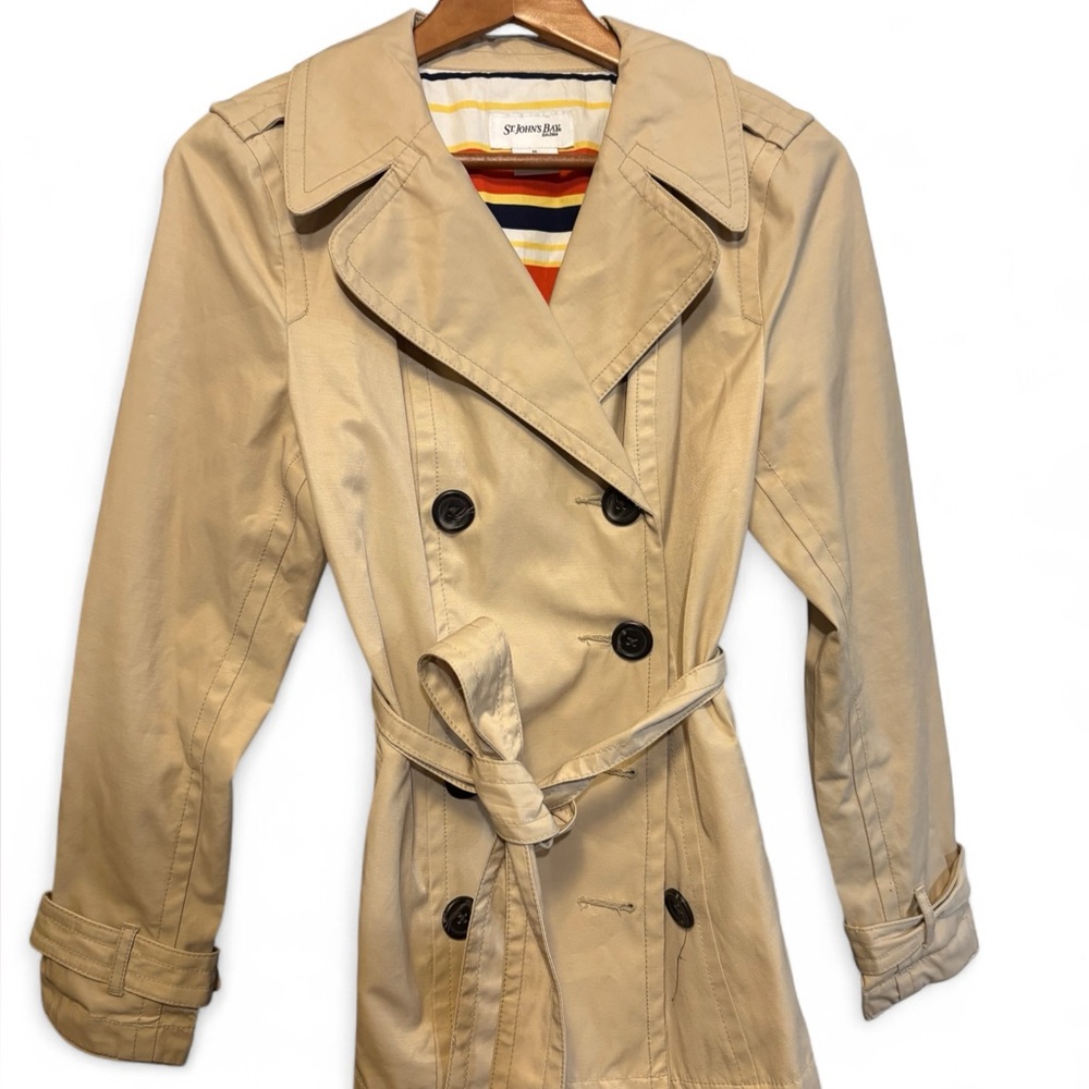 Saint John's Bay Active Tan Trench Coat